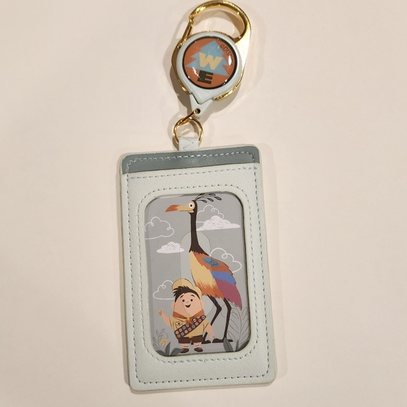 Loungefly Disney Pixar UP Carl Russel Kevin Retractable Lanyard ID Holder - Picture 6 of 11